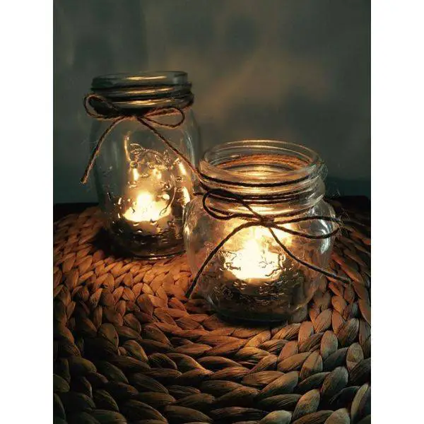 Mason Jars with Twine