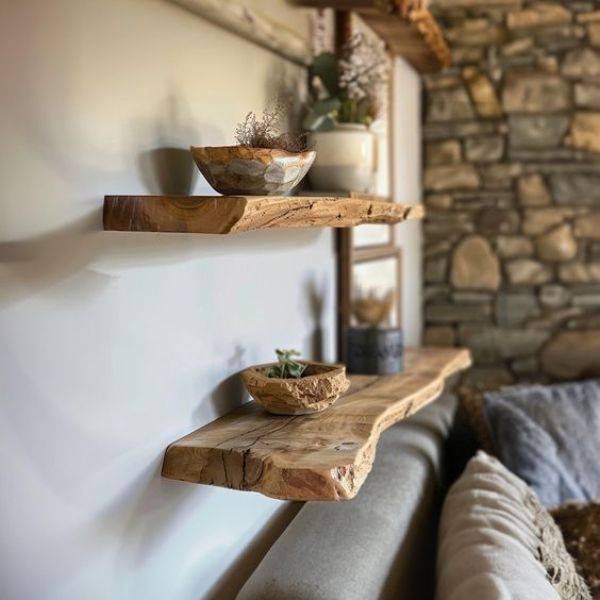 Reclaimed Wood Shelves