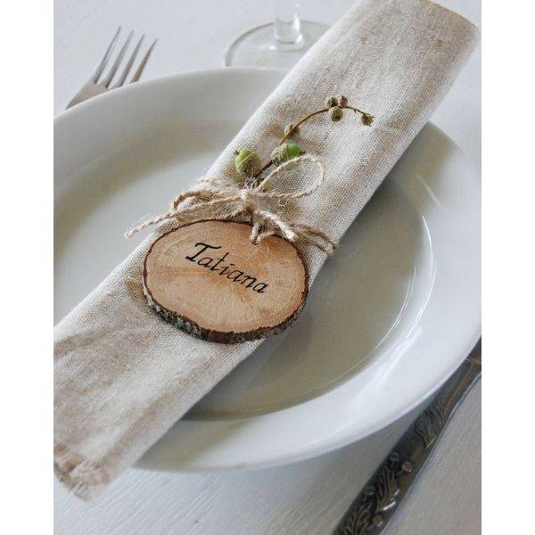  Wood Slice Place Cards