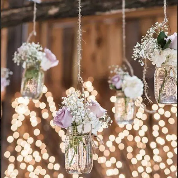  Hanging Mason Jars