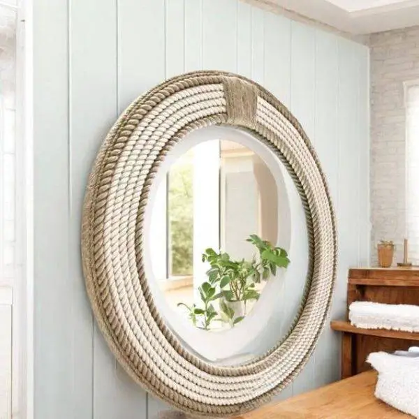 Rope Wrapped Mirror