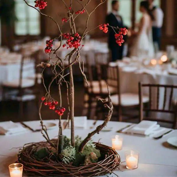  Twig and Berry Centerpieces