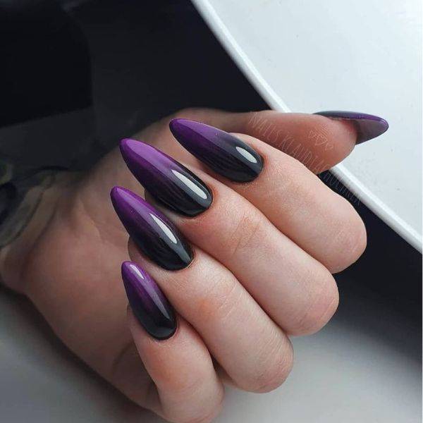 Black and Purple Ombre