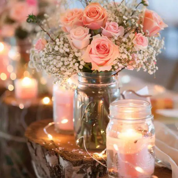 Candlelit Mason Jars