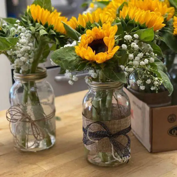  Burlap and Twine Wrapped Vases