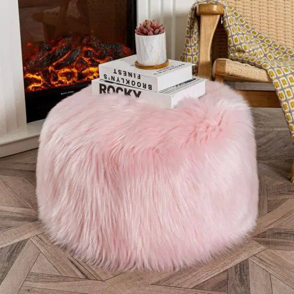  Pink Ottoman