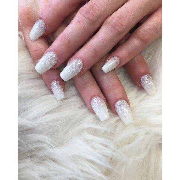 White Glitter Fade
