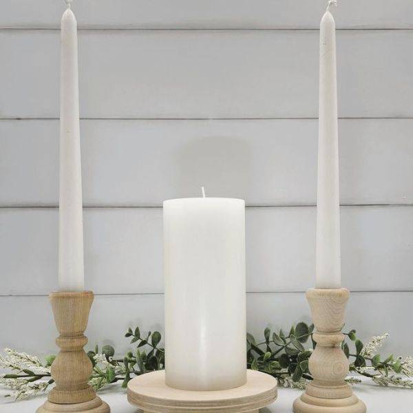  Rustic Wooden Candelabras