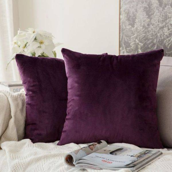 Velvet Purple Cushions