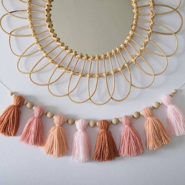 . Pink Tassel Garland