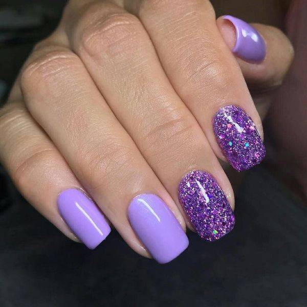  Purple Glitter Accent