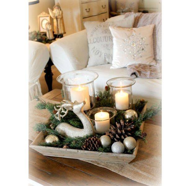 Wooden Tray Centerpiece