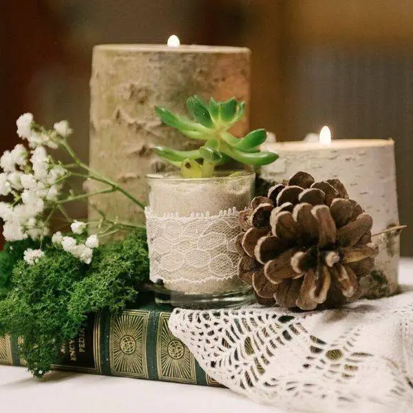 Succulent Candle Arrangements