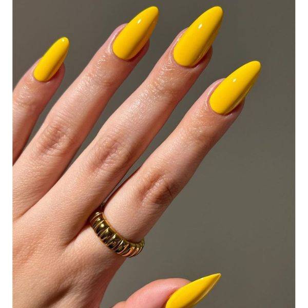 Bright Yellow Nails