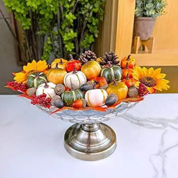 Pumpkin and Acorn Centerpieces