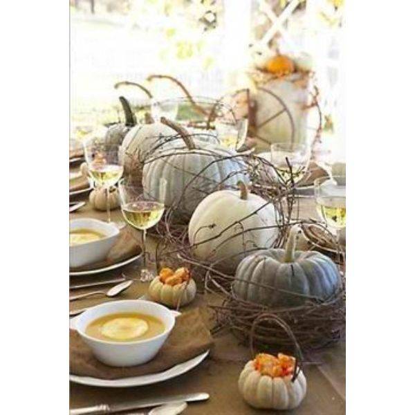 Pumpkin and Twig Arrangements