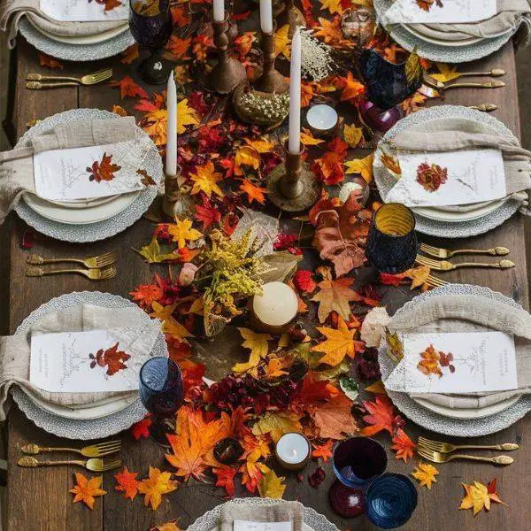 Maple Leaf Table Scatters