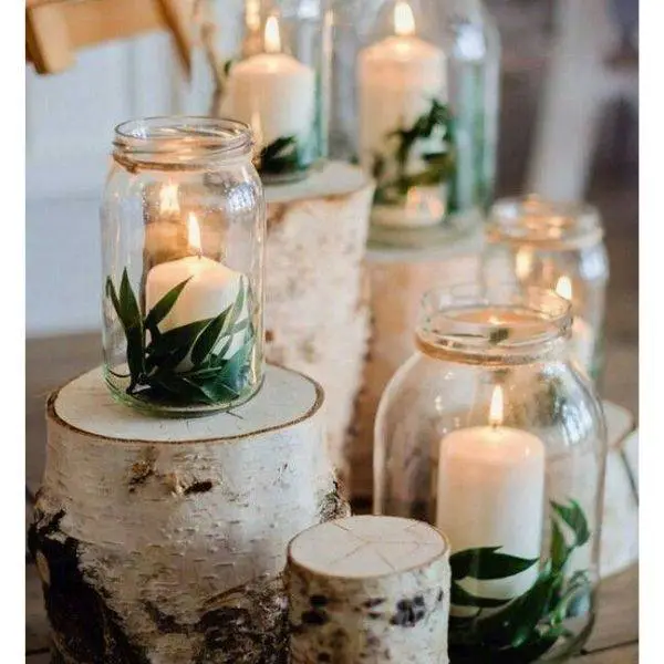 Rustic Candle Holders