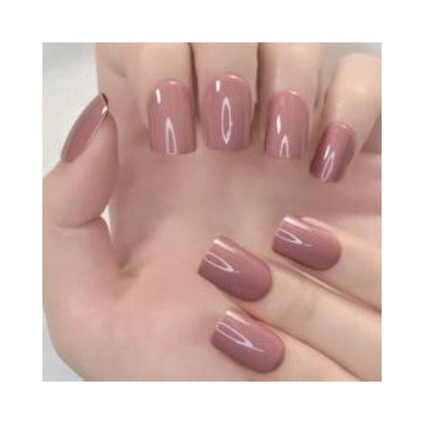  Super Glossy Nude Nails