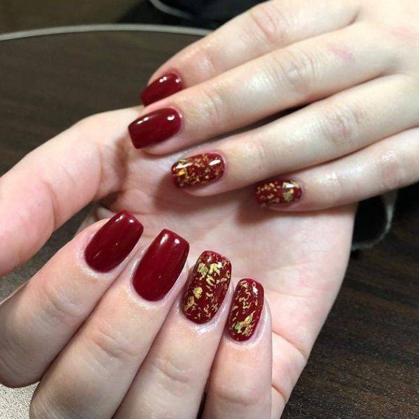  Red with Gold Foil