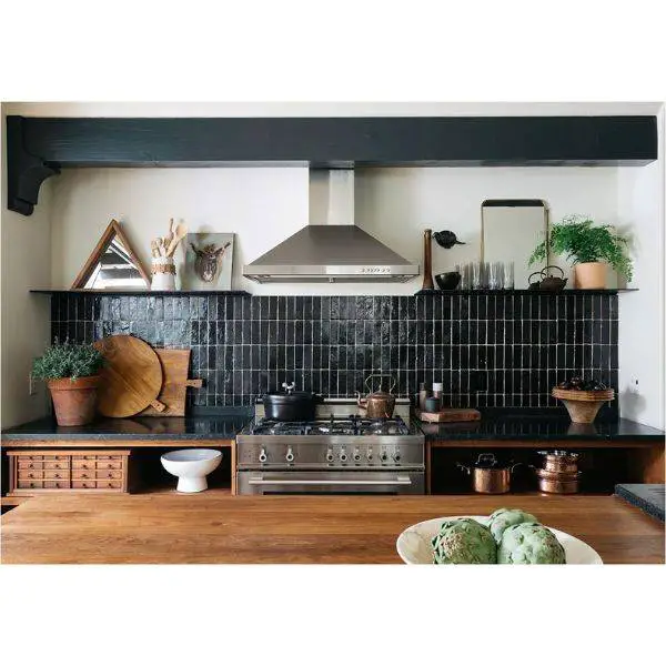  Black Tile Backsplash