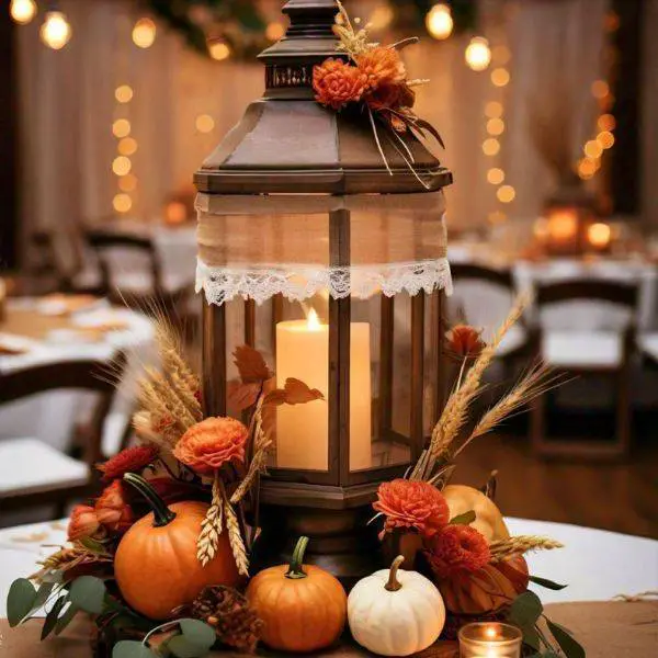 Pumpkin and Lantern Combination