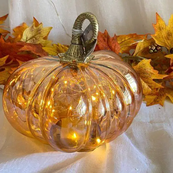  Pumpkins with Fairy Lights