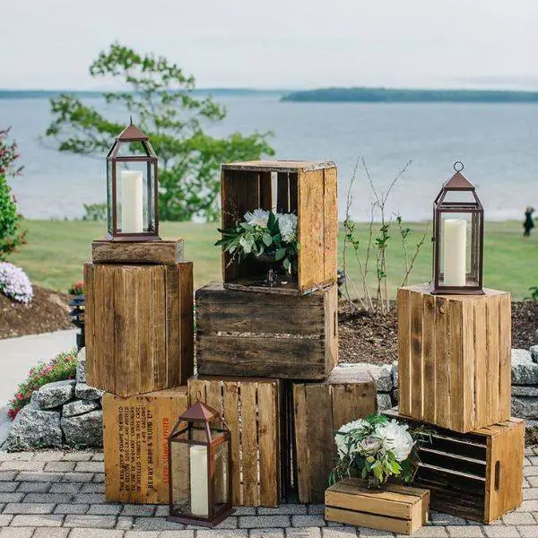 Rustic Crate Display