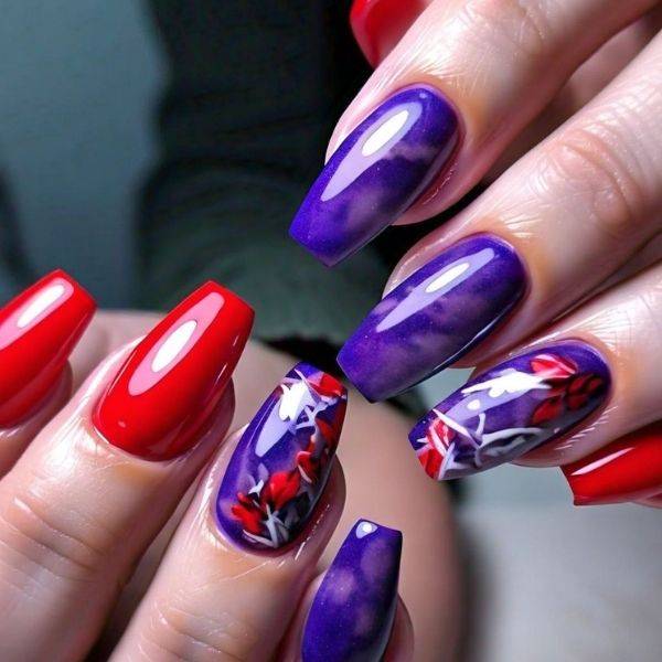 Red and Purple Mix