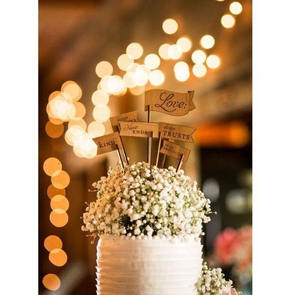  Wooden Cake Toppers