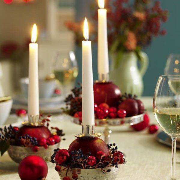  Pomegranate Candle Holders