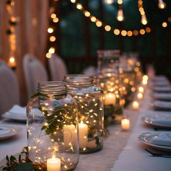 String Light Jars