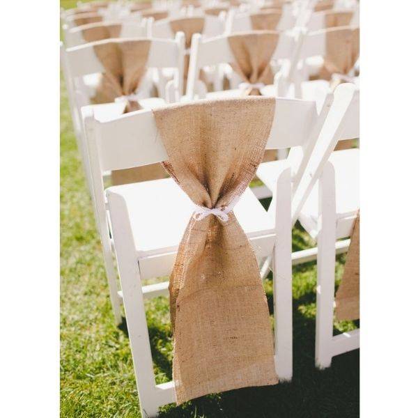 Burlap Chair Sashes