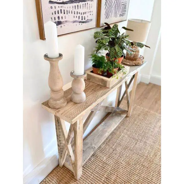 . Farmhouse Entryway Table