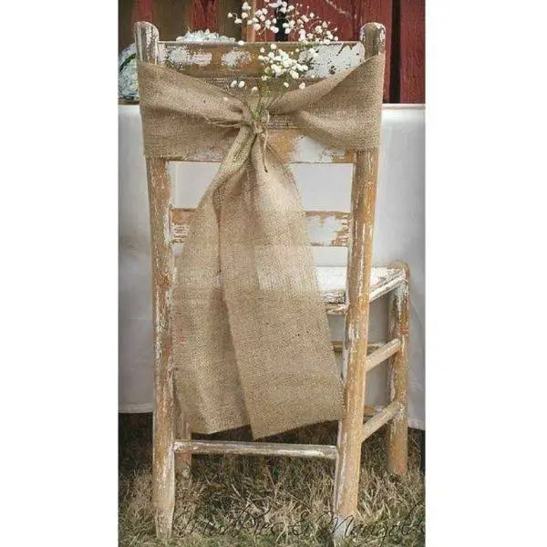 Burlap Chair Sashes