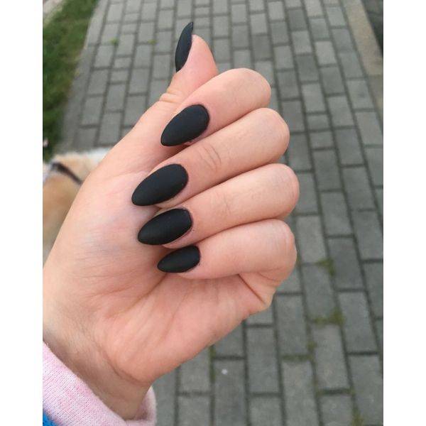 Matte Black Nails