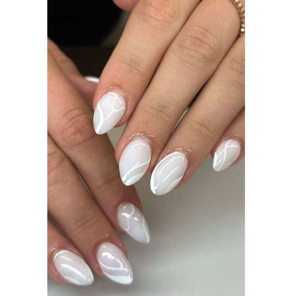 White Gel with Minimalist Design
