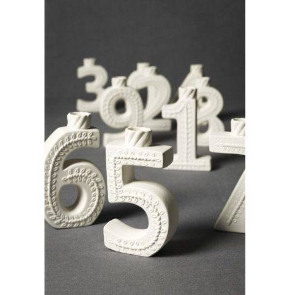 Clay Table Numbers