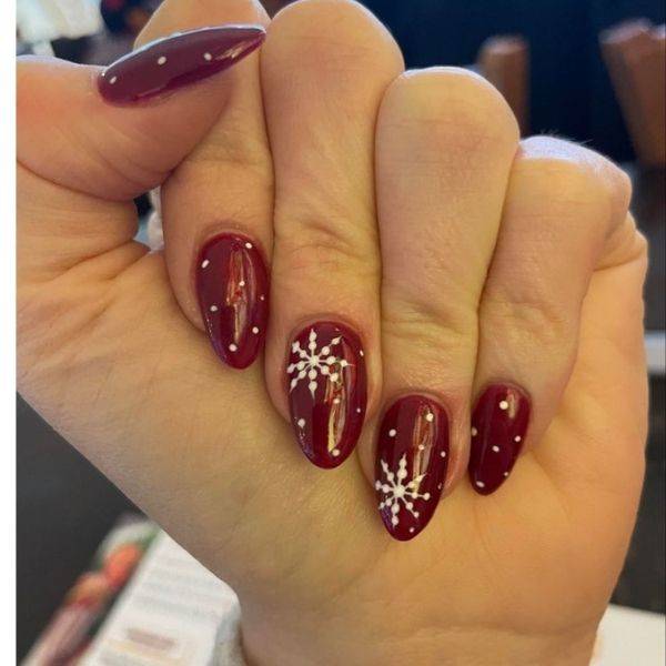 Red and White Snowflakes