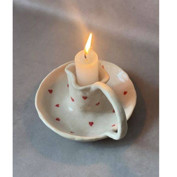 Clay Candle Plate