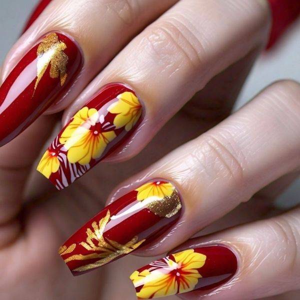 Red and Yellow Contrast