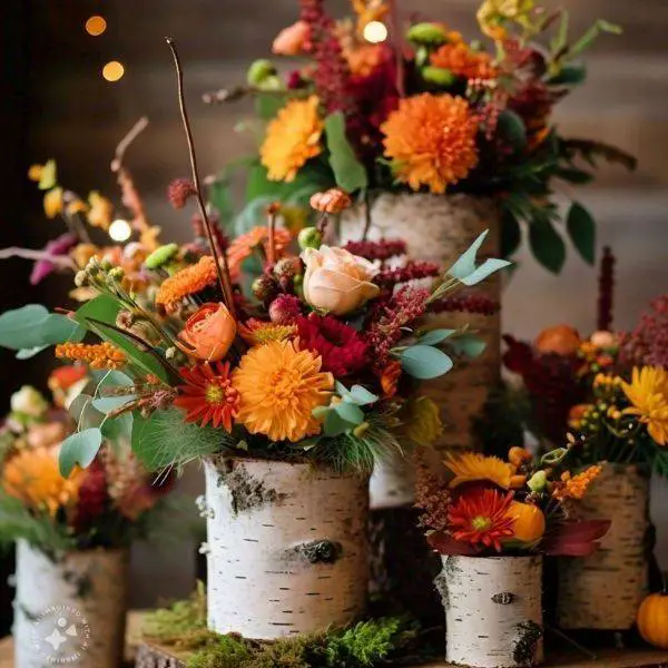 Birch Bark Vases