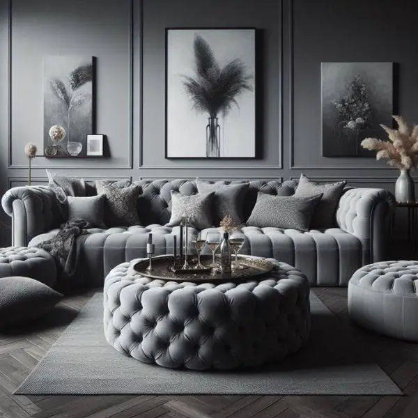 Chic Grey Couch