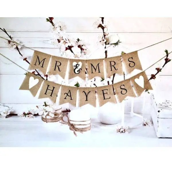 Burlap Banner