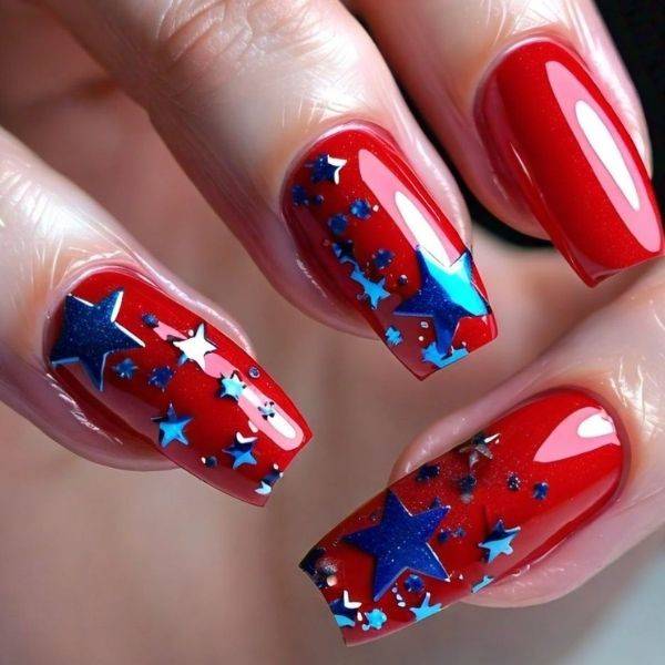 Red and Blue Stars