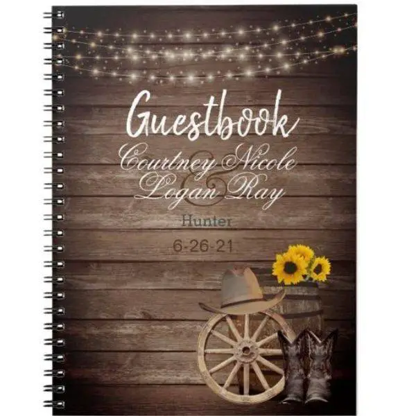  Rustic Guest Book