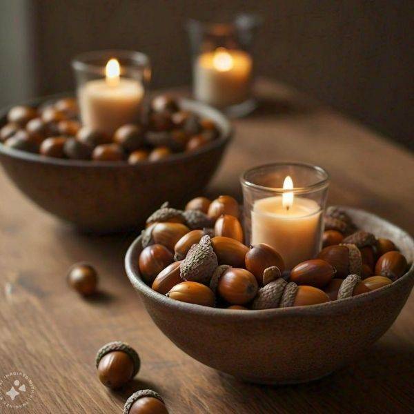 Acorn-Filled Bowls