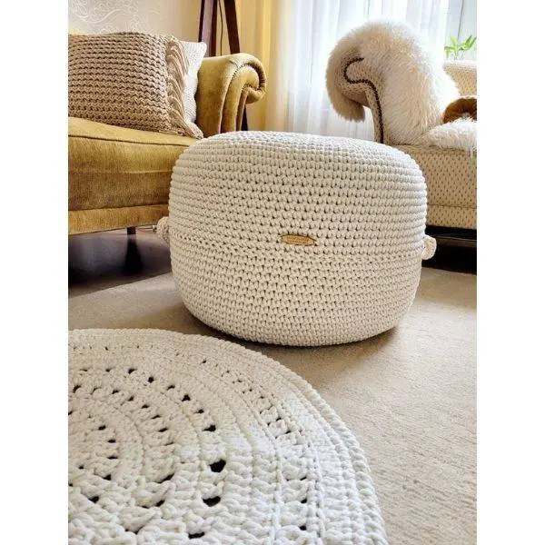 Crochet Floor Poufs