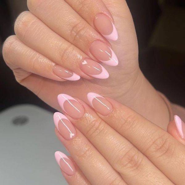 . Baby Pink French Manicure