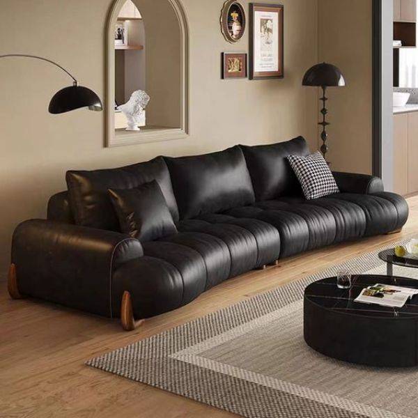 Black Leather Sofa